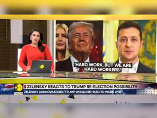 'Would be hard' if Trump wins, says Zelensky