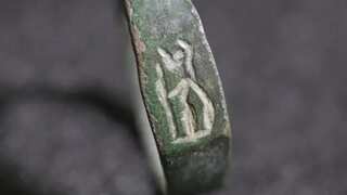 Roman-era ring, engraved with image of goddess, found abandoned in Israel's ancient quarry