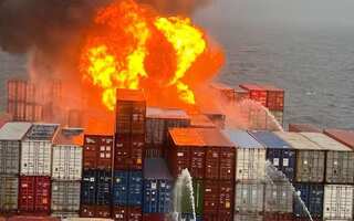 Video: Vessel carrying 'dangerous' goods catches fire off Goa coast, Indian Coast Guard responds