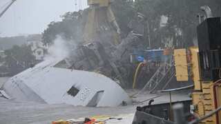 Indian Navy sailor missing after INS Brahmaputra catches fire, topples at Mumbai dockyard