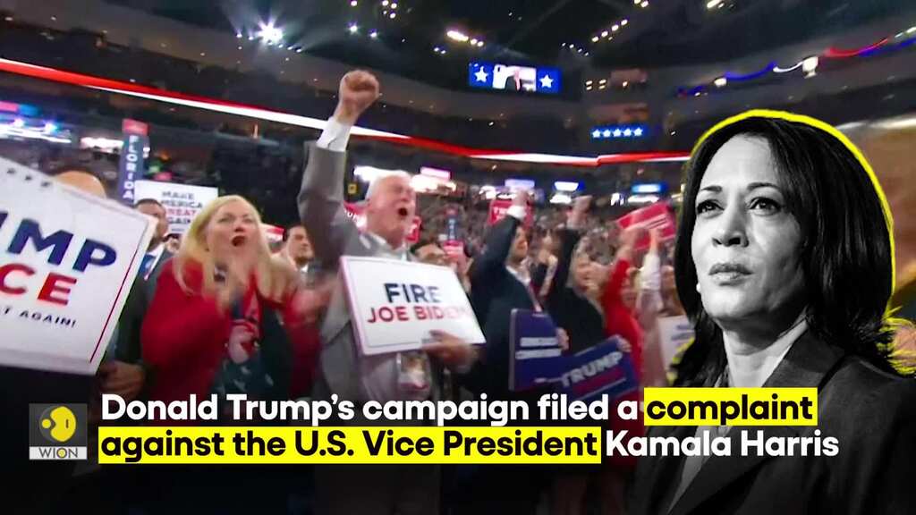 Trump files complaint against Harris for taking over Biden’s campaign funds