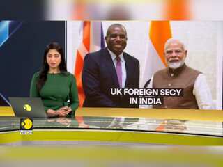 UK Foreign Secretary David Lammy meets Indian PM Modi