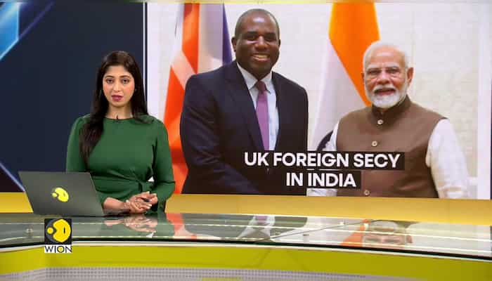 UK Foreign Secretary David Lammy meets Indian PM Modi