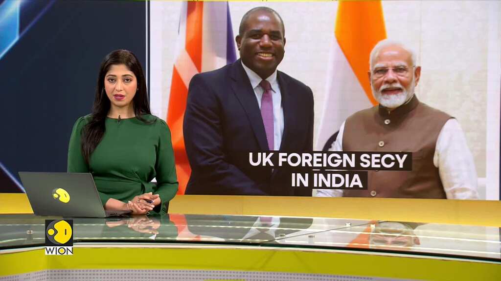 UK Foreign Secretary David Lammy meets Indian PM Modi