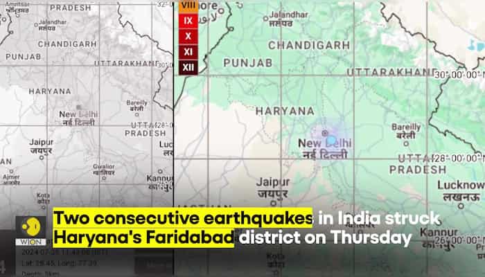 Earthquakes Jolt Haryana's Faridabad district, tremors felt across Delhi-NCR