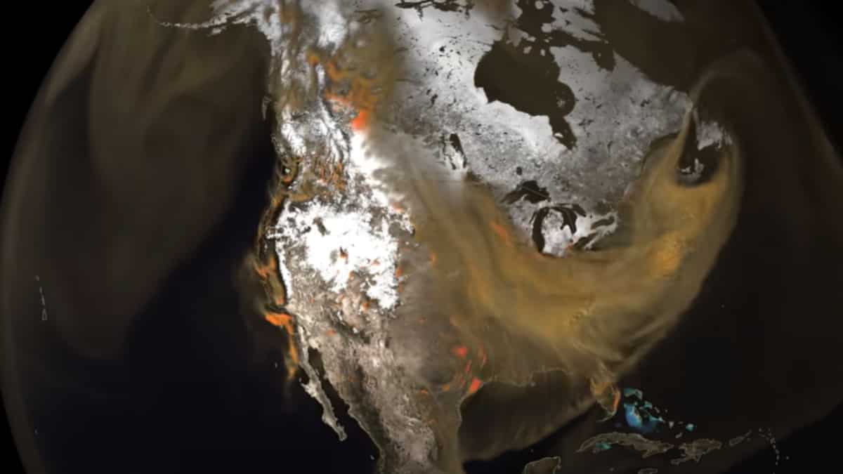 NASA shows how carbon dioxide gets churned in sky in stunning video