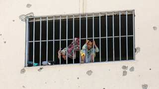 With no other refuge, Gazans seek shelter in former prison