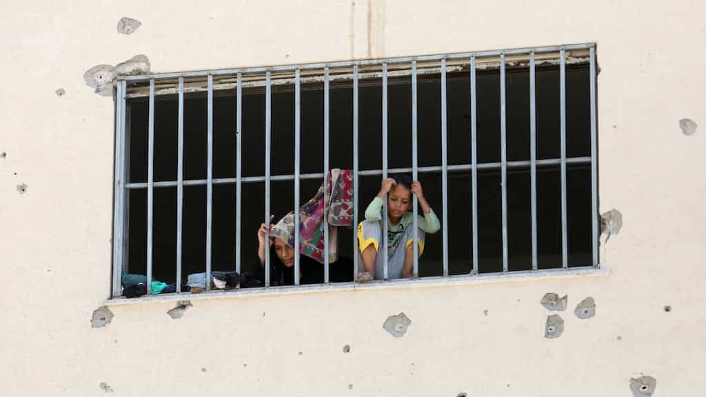 With no other refuge, Gazans seek shelter in former prison