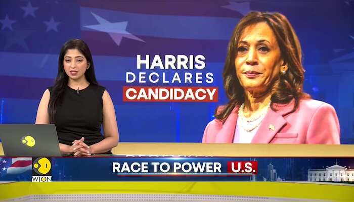 US elections: Kamala Harris officially declares candidacy