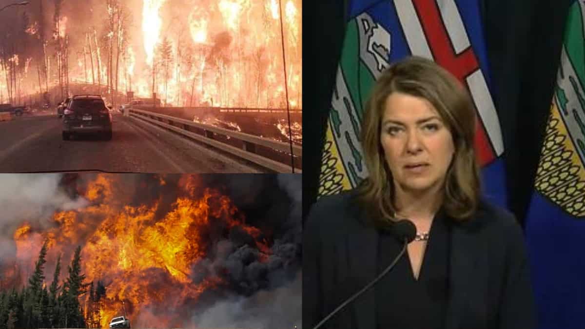 Alberta Premier fights tears while reporting on destructive Jasper wildfire