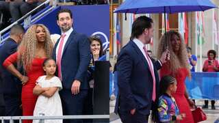 Serena Williams&#x27; husband mistaken for &#x27;umbrella holder&#x27; at Olympics opening ceremony