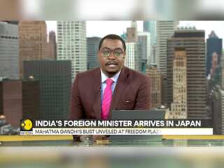 Jaishankar unveils Mahatma Gandhi's bust in Japan, evokes Gandhi's message of non-violence
