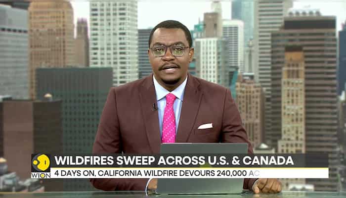 Scores of wildfires scorches swaths of land across US and Canada