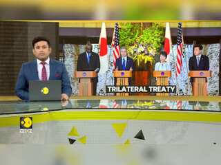 Japan signs a Security Treaty US and South Korea