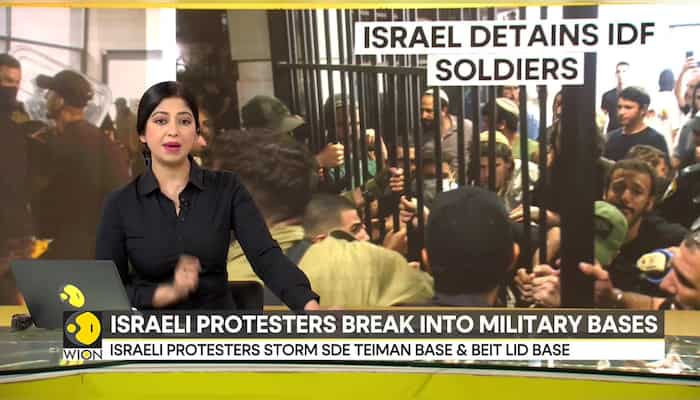 Israel protesters storm bases after IDF detains soldiers, IDF says 'storming hurt national security'