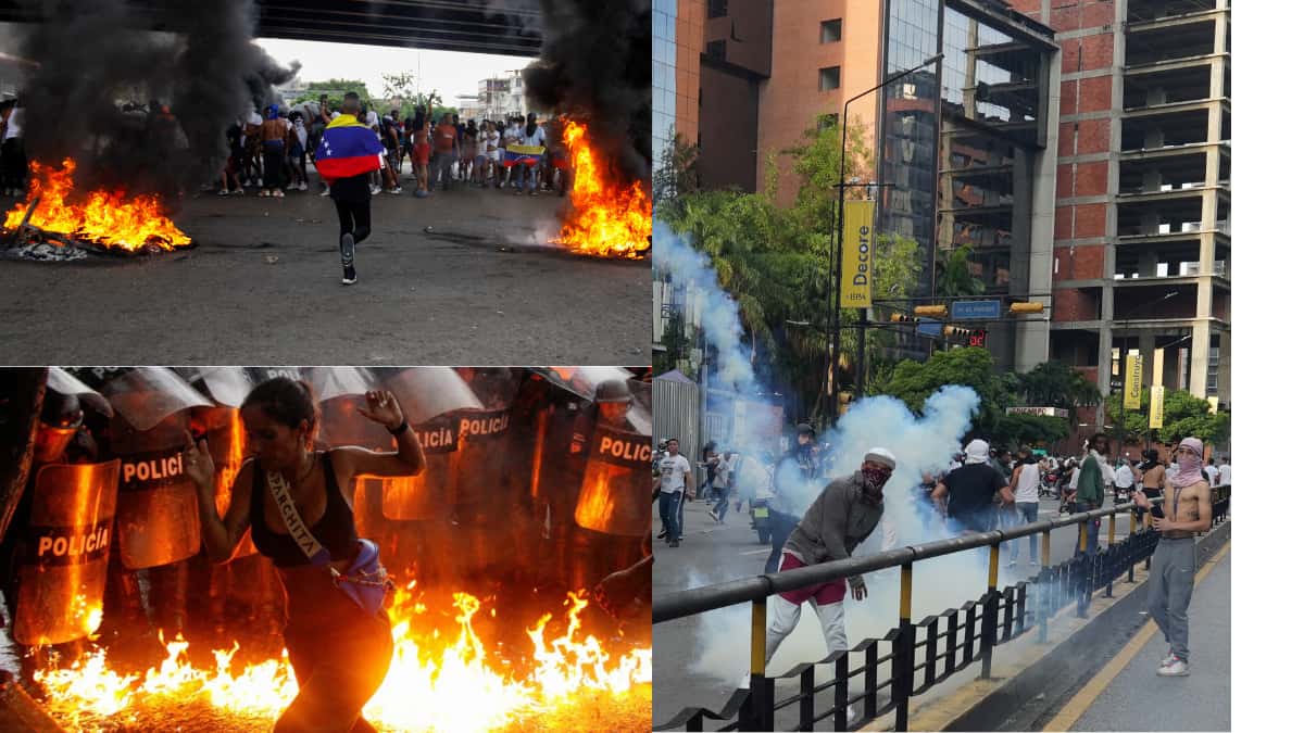 Venezuelans clash with police following disputed election results