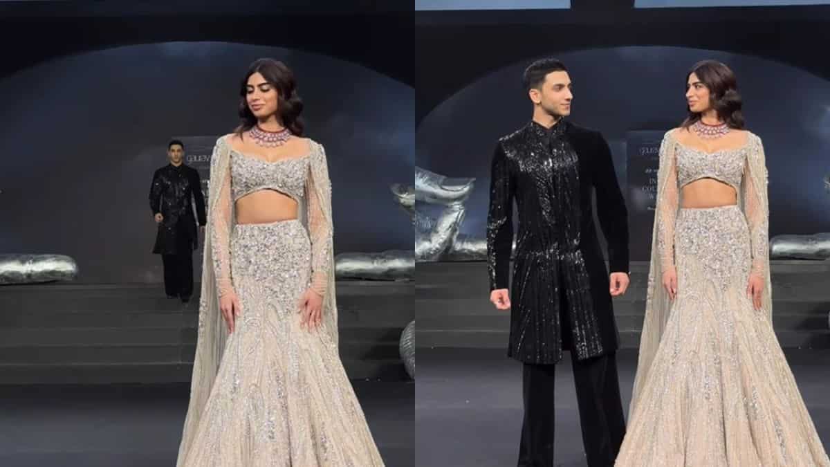 Khushi Kapoor and her rumoured beau Vedang Raina turn showstoppers for Gaurav Gupta Khushi Kapoor and her rumoured beau Vedang Raina turn showstoppers for Gaurav Gupta