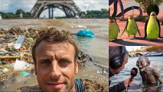 Paris Olympics: Will polluted river Seine be the 'water loo' of President Macron? Check out the meme fest