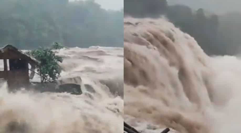 Watch: Kerala's raging Athirappilly Waterfall turns demonic amid heavy monsoon rains Watch: Kerala's raging Athirappilly Waterfall turns demonic amid heavy monsoon rains