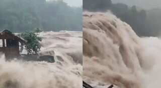 Watch: Kerala's raging Athirappilly Waterfall turns demonic amid heavy monsoon rains