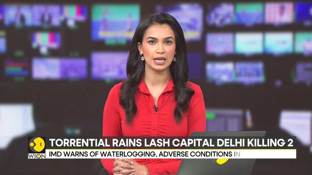 India: Torrential rains lash capital Delhi killing two, IMD issues red alert for national capital