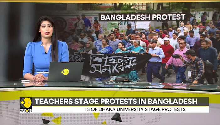 Bangladesh teachers protest against deaths of students