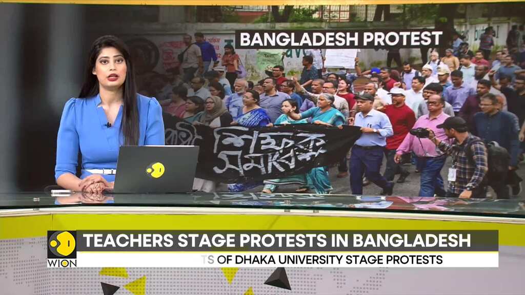 Bangladesh teachers protest against deaths of students