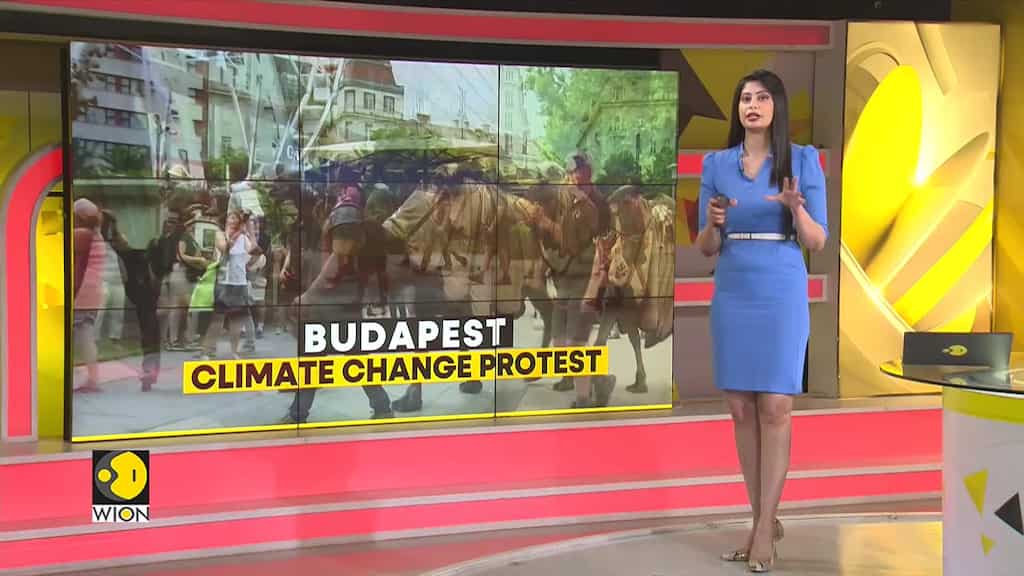 Budapest climate change protest: Protesters demand to retain excess rainwater