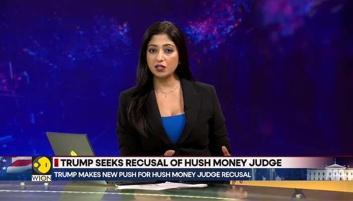 Trump seeks recusal of hush money judge over daughter's work for Harris