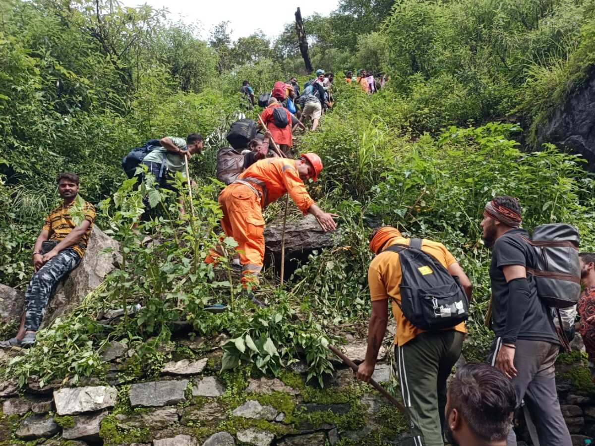Monsoon mayhem: Kedarnath route battered with heavy rain; 14 dead, 700 stranded- rescue operation underway