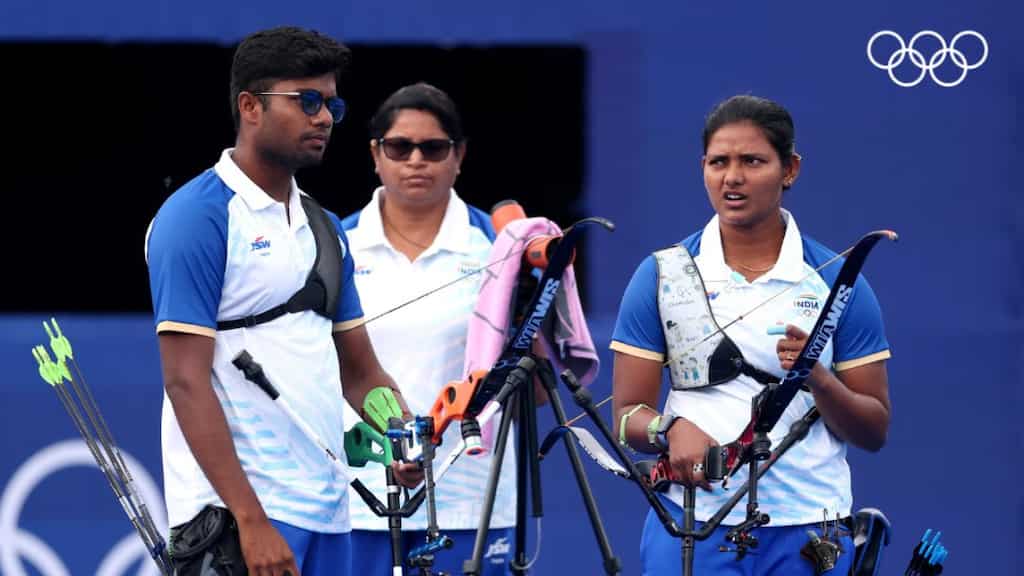 Paris Olympics 2024: Ankita, Dhiraj miss out on bronze medal as India settle for fourth spot in team's archery