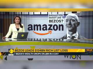 Bezos leads $134bn rich list loss