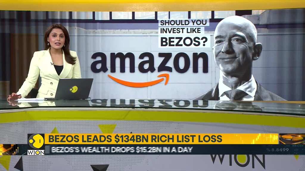 Bezos leads $134bn rich list loss