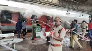 Korba-Visakhapatnam Express catches fire, three coaches damaged