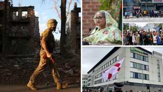 Top 10 world news: Bangladesh unrest death toll over 70; UK riots updates, and more