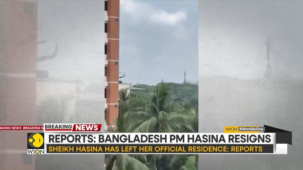 Sheikh Hasina resigns as Bangladesh PM; flees amid ongoing protests, says Reports | WION Breaking