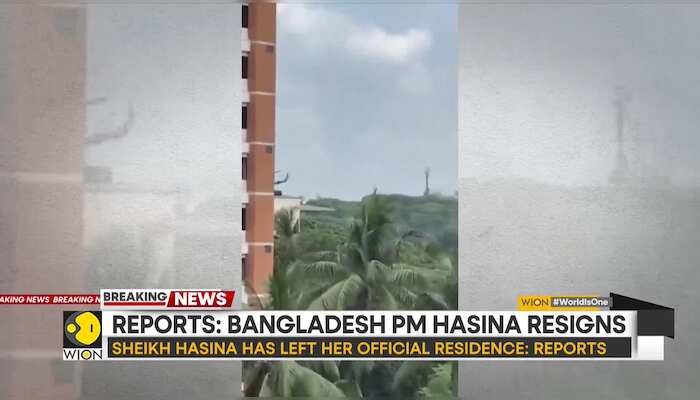 Bangladesh PM Hasina leaves Dhaka while protesters storm her official residence