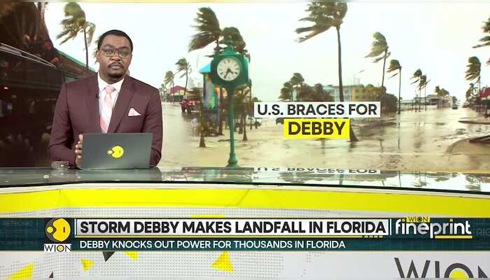 US: Hurricane Debby knocks out power for thousands in Florida