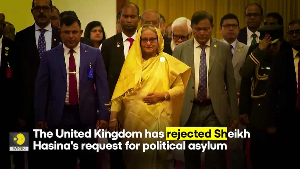 UK denies Sheikh Hasina's asylum request; former Bangladeshi PM likely to extend her stay in India