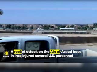 Several US personnel injured in suspected rocket attack on Al Asad Air Base in Iraq