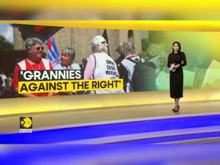 German 'Grannies against the right' protest ahead of state elections