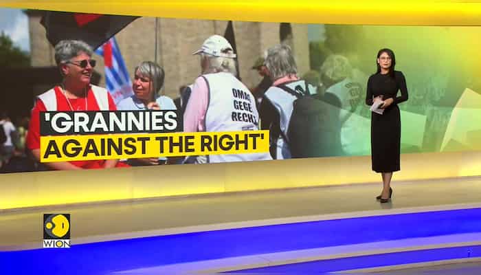 German 'Grannies against the right' protest ahead of state elections