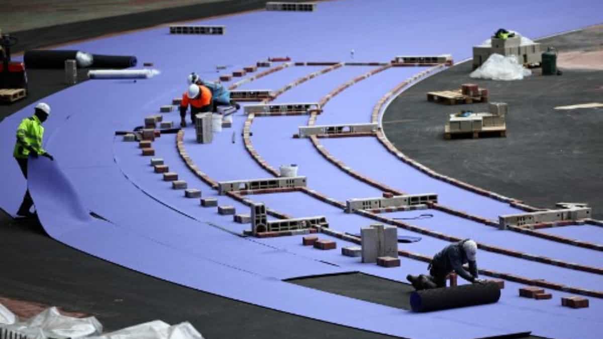 Athletes in Paris are running on crushed sea shells as part of a green mission