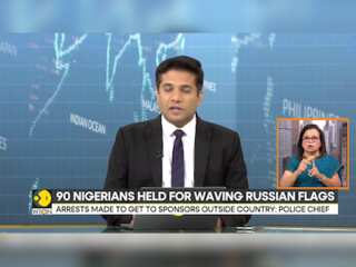 Nigerian authorities arrest 90 people for carrying Russian flags