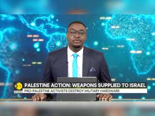 Six arrested and police officer hospitalised after Pro-Palestine activists attack arms firm