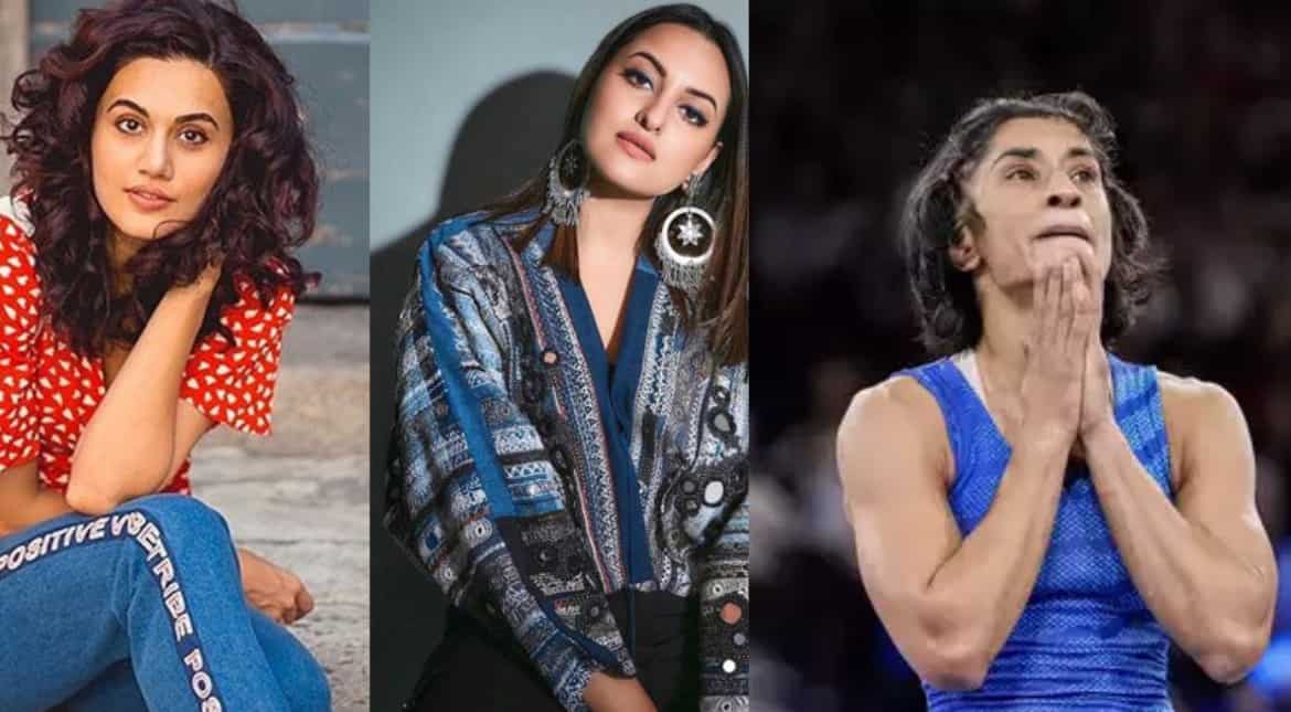 Paris Olympics: Taapsee Pannu, Sonakshi Sinha and other celebs REACT to Vinesh Phogat's disqualification