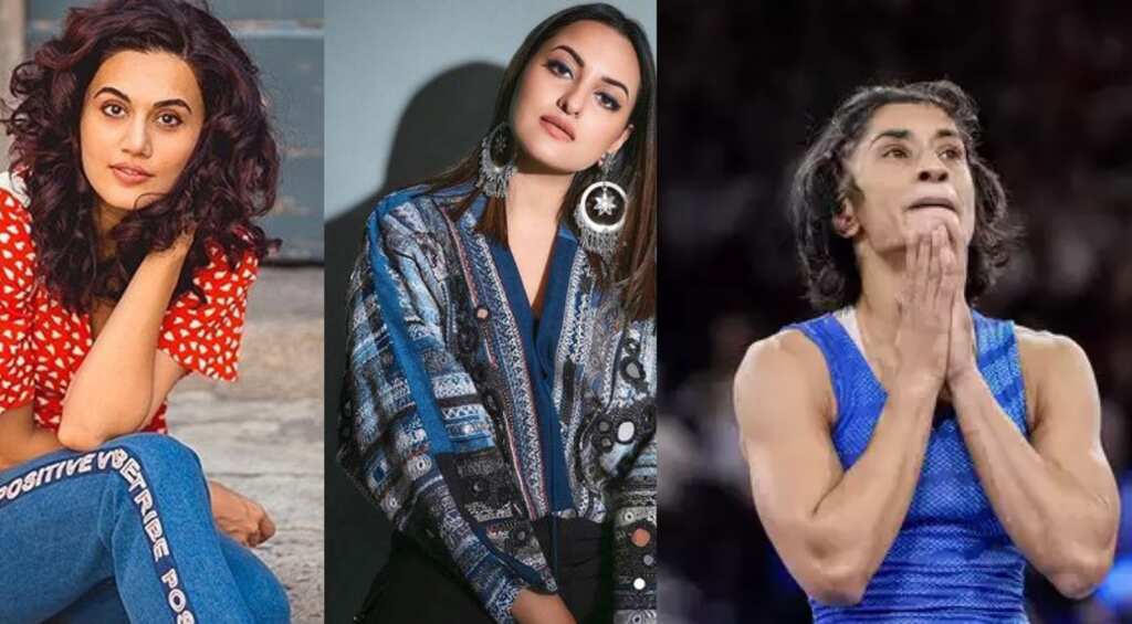 Paris Olympics: Taapsee Pannu, Sonakshi Sinha and other celebs REACT to Vinesh Phogat's disqualification
