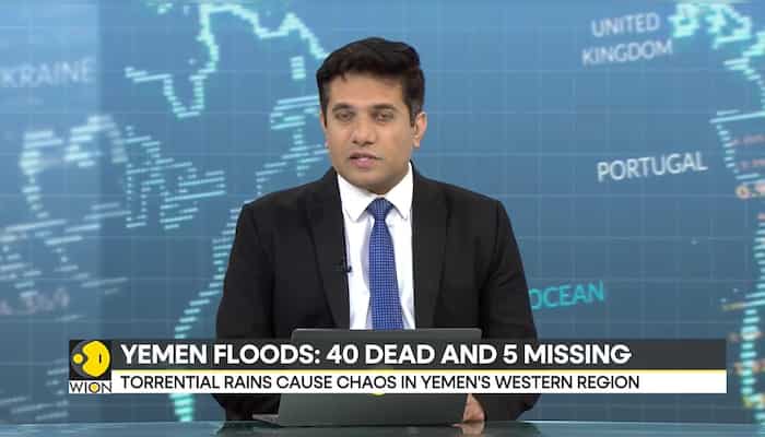 Yemen flood: Torrential rains cause chaos in Yemen's western region