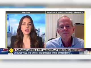 US Elections 2024: Harris and Walz blitz through US swing states