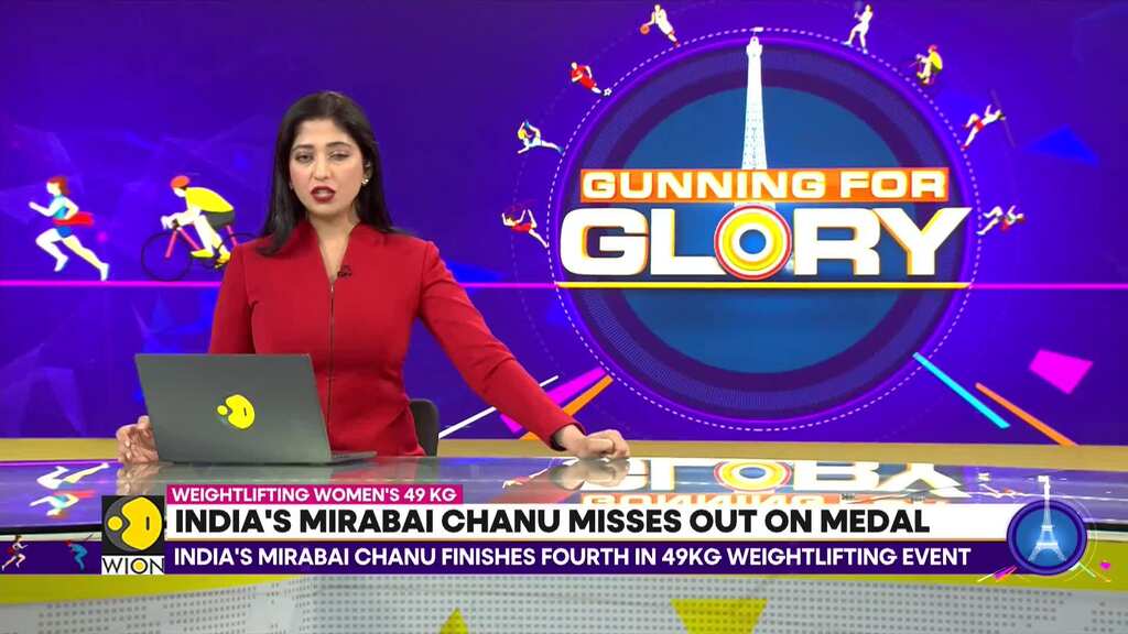 Paris Olympics 2024: India's Mirabai Chanu finishes 4th in 49kg weightlifting event